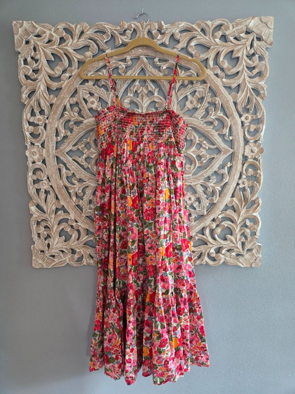 NATURAL LIFE Strapless Floral Maxi Dress or Skirt - multi color
